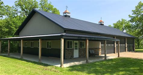 metal farmhouse with shop blueprints